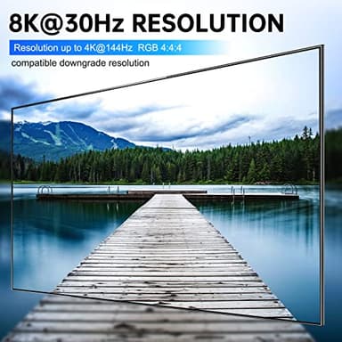 8K USB 3.0 Displayport KVM Switch 2 Monitors 2 Computers 8K@30Hz 4K@144Hz,MLEEDA Dual Monitor Displayport 1.4 KVM Switches with 4 USB 3.0 Port for USB Device,Wired Remote and USB Cables Included - Image 5