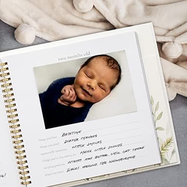 Keepsake Baby Memory Book for Boys & Girls – Timeless First 5 Year Baby Book Photo Album – Gender Neutral Journal Scrapbook - Record a Milestone for Every Event from Birth to Age 5 - Image 5