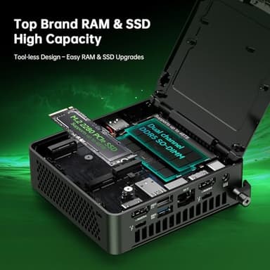 ASUS NUC 15 Pro Small Desktop Computer, Intel Series 2 Core Ultra 7 255H, 64GB DDR5 RAM, 2TB PCIe SSD, Intel Arc 140T GPU, 8K Display, Win 11 Pro, Thunderbolt 4, WiFi 7, for Research Lab & AI Training - Image 6