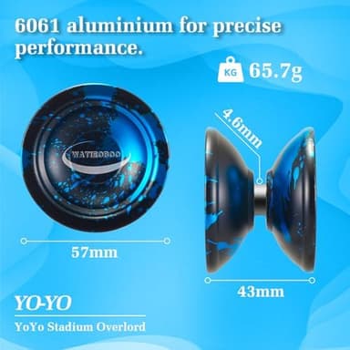 WATIEOBOO yoyo Professional Responsive yoyo for Kids Beginner Unresponsive Yo yo for Adults Precision Engineered, Durable, Extended Spin Time - Image 4