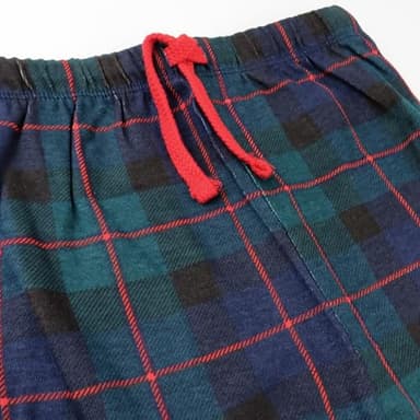 HonestBaby Hoodie Lounge Set 100% Organic Cotton for Infant Baby and Toddler, Boys, Girls, Unisex, Black Watch Plaid, 2T - Image 3