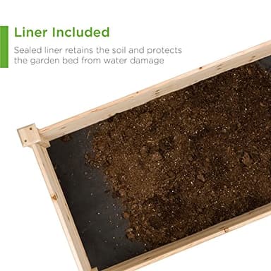 Best Choice Products 8x2ft Outdoor Wooden Raised Garden Bed Planter for Vegetables, Grass, Lawn, Yard - Natural - Image 7