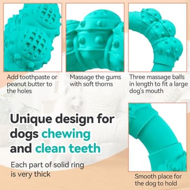 DAOZIJI Indestructible Dog Chews - Super Duty Chew Toys for Aggressive Dogs, Puppy Teething Relief & Interactive Play - Image 4