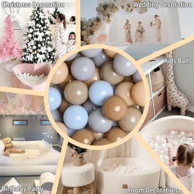 GOGOSO Ball Pits Balls for Toddlers 1-3, Plastics Shape Ball Non-Phthalate Non-BPA Non-Toxic 2.2-Inch Crush Proof Play Balls Play Tent Pool Playhouse Playpen Party Decoration,100pcs - Image 5