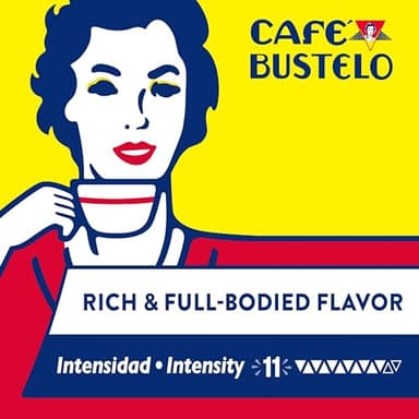 Café Bustelo Aluminum Espresso Capsules, Dark Roast Coffee, Nespresso Original Line Compatible, Intensity 11, 40 Count - Image 6
