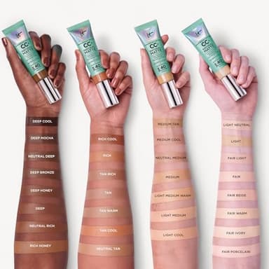 IT Cosmetics CC+ Cream Natural Matte (Fair Light) - Poreless Full Coverage Foundation With SPF 40, 16HR Shine Control, Color-Corrector, Skin-Balancing Serum, Noncomedogenic - 1.08 fl oz - Image 4