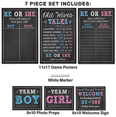 Katie Doodle - Gender Reveal Decorations Kit - Interactive Party Games & Decor - Image 3