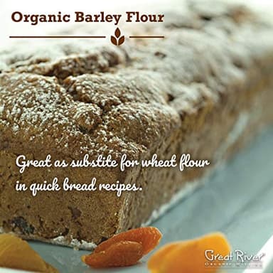 Great River Organic Milling Organic Barley Flour | Unbleached, Unbromated, Non-GMO, Kosher | High Fiber, Nutty Flavor Perfect for Breads, Pancakes, & More | 25 Lb - Image 5