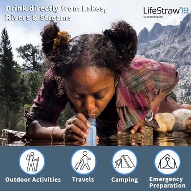 LifeStraw Peak Series Personal Water Filter for Hiking, Camping, Travel, and Emergency Preparedness, 1 Pack, Mountain Blue - Image 7