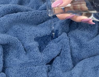 American Soft Linen Luxury 6 Piece Towel Set, 2 Bath Towels 2 Hand Towel 2 Washcloths, 600 GSM 100% Cotton Turkish Towels for Bathroom, Electric Blue Towel Sets - Image 7