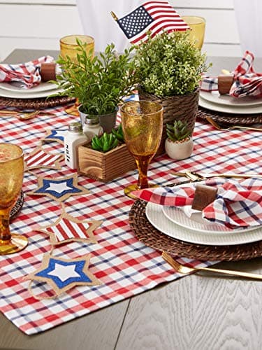DII American Plaid Table Top Collection for Everyday Use, Summer Cook-Outs, Barbeques, Picnics, Indoor/Outdoor Entertaining, 100% Cotton Machine Washable, Tablecloth, 52x52 - Image 5