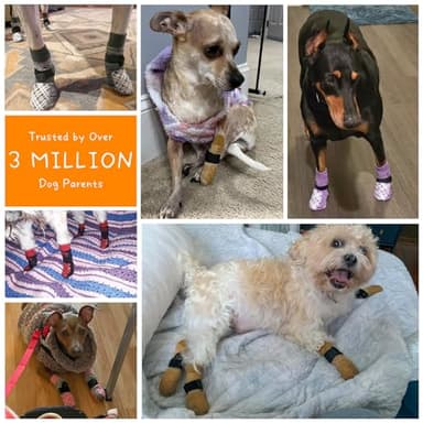 BEAUTYZOO Dog Socks to Prevent Licking Paws, Dog Shoes for Hot Pavement Small Medium Large Senior Dog Booties, Non Slip Dog Boots & Paw Protectors for Hardwood Floors Traction Control Indoor - Image 6