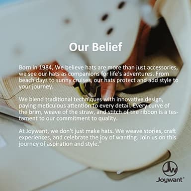 Joywant Womens Sun Visor Hats, Packable Wide Brim Ponytail Beach Hat Straw Visor Summer Beach Vacation Essentials for Womens Beige - Image 8