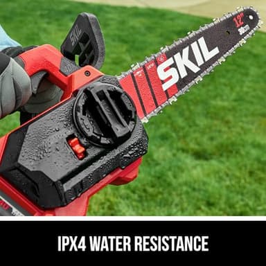 SKIL PWR CORE 40 Brushless 40V 12" Top Handle Chain Saw Kit Including 2.0Ah Battery and Charger-TH1200C-11 - Image 6