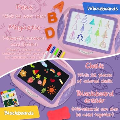 Cokzer Gift for 1-2 Year Old Girls, Toddler Girl Toys with Magnetic Letters and Numbers, Learning and Educational Toys for 1 2 Year Old, Girls Birthday (Unicorn Pink) - Image 3