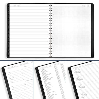 AT-A-GLANCE 2025 Planner, Weekly & Monthly, 8-1/4" x 11", Large, Contemporary Lite, Black (7095XL0525) - Image 8
