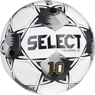 SELECT Numero 10 Soccer Ball, White/Black NFHS V25, Size 5 - Image 1