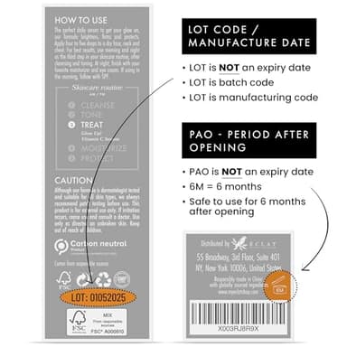 Eclat Skincare Vitamin C Face Serum - Skin Care for Dark Spots, Vitamin C Serum with Hyaluronic Acid, Ferulic Acid, & Vit E - Anti Aging and Skin Brightening, Pure Vit C Facial Care - 30 ml - Image 8