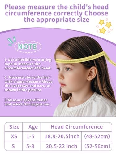XJD Toddler Helmet Kids Bike Helmet for Infant/Baby Multi-Sport Adjustable Skateboard for Kids Boys Girls Lightweight for Age 1 and Older (Light Purple, X-Small: 18.11"-20.08" / 46-51 cm) - Image 5