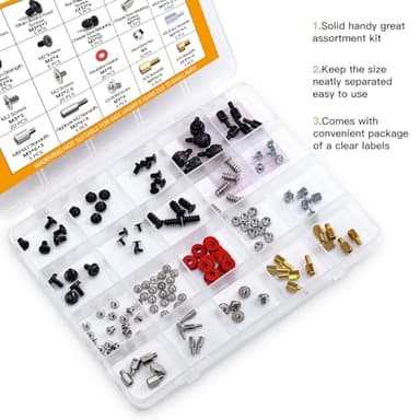 150PCS Computer PC Screws M.2 Standoff SSD Mounting Screws Kit for Motherboard, SSD, Hard Drive, PC Case, Power Supply, M.2 SSD Standoff Mounting Screws for Computer Laptop DIY & Repair - Image 4