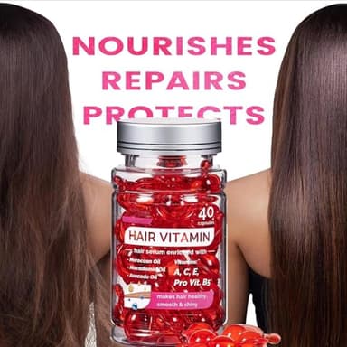 Bali Secret Hussell Hair Treatment Serum - 40 Hair Care Capsules - No Rinse - With Argan Macadamia & Avocado Oils - Vitamins A, E, & Pro B5 - Conditioner for Women & Men - Image 8