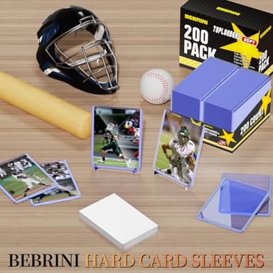 200 Count Top Loaders for Cards, Hard Plastic Toploaders Card Sleeves, Sports Baseball Trading PKM Card Holder Protectors (200 Toploaders) - Image 6