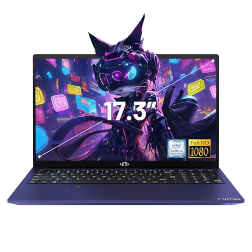 NIMO 17.3" IPS FHD-Business-Laptop, Intel 6 Core i3-1215U 4GB RAM 256GB SSD (Beat i5-1135G7, Up to 4.4GHz) Laptop-Computer with Fingerprint Backlit Keyboard 65W Type C Wi-Fi 6 Numpad Win 11 - Image 1