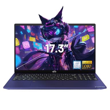 NIMO 17.3" IPS FHD-Business-Laptop, Intel 6 Core i3-1215U 4GB RAM 256GB SSD (Beat i5-1135G7, Up to 4.4GHz) Laptop-Computer with Fingerprint Backlit Keyboard 65W Type C Wi-Fi 6 Numpad Win 11 - Image 1