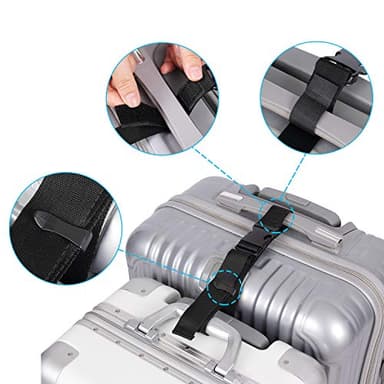 Vigorport Luggage Connector, Straps for Suitcase, Add A Bag Adjustable Attachment Accessories 1.25" Endless for Connect Your 3 Luggage Together-2 Pack - Image 5