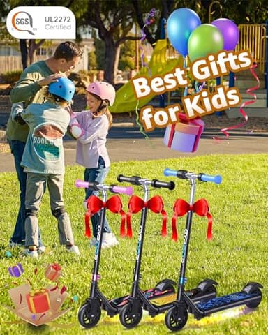 Gyroor Electric Scooter for Kids, E-Throttle 150W Motor LED Display, H30Max-Pink - Image 6