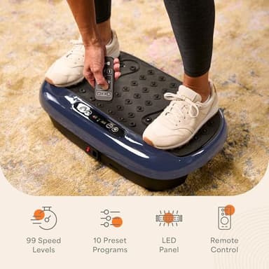 Lifepro Vibration Plate Exercise Machine with Magnetic Acupoints - Full Body Vibration Platform for Beginners and Recovery - Ideal Lymphatic Drainage Massager for Muscle Toning and Overall Fitness - Image 6