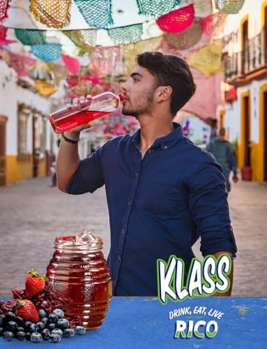 Klass Aguas Frescas | Drink Mix Variety Pack | Cucumber Limeade , Strawberry Watermelon , Hibiscus Berries & Pineapple Tangerine | Sugar Free On-The-Go Packets (44 Count Powder Stick Packs) Shake it up! - Image 5