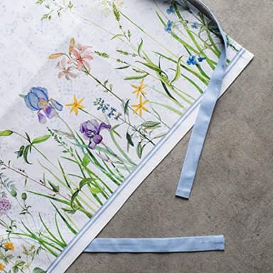 Maison d' Hermine Apron for women with Pocket 100% Cotton 27.50"x31.50" 1 Piece Adjustable Neck Strap & long ties Apron Men, Chef, Wedding, Cooking, Gardening, Server Spring/Summer (Fleurs De Mai) - Image 9