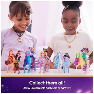 Unicorn Academy, Sophia & Light Magic Wildstar with Rainbow Light-up Effects, 2 Riding Accessories, Dolls & Unicorn Toys for Girls Ages 4 and up - Image 6