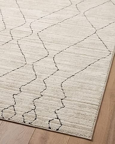 Loloi Darby Collection DAR-03 Sand/Charcoal 9'-2" x 13' Area Rug - Image 8