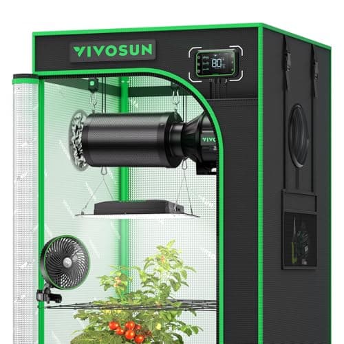VIVOSUN GIY Plus Smart Grow Tent Kit, 2x2ft 1-Plant System, WiFi-Integrated Automatic Grow System with 2000D Mylar Grow Tent, Full-Spectrum Programmable Grow Light, Enhanced Ventilation & Circulation - Image 1