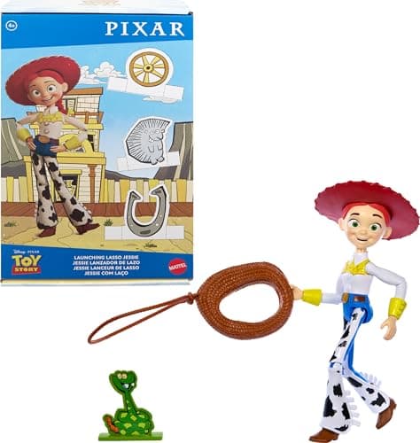 Mattel Disney Pixar Toy Story Launching Lasso Action Figure & Accessories Set with 12-inch Jessie Collectible Toy, 'Rope' Launcher, Lasso & Snake - Image 1