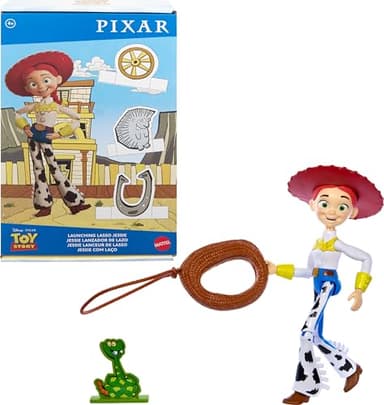 Mattel Disney Pixar Toy Story Launching Lasso Action Figure & Accessories Set with 12-inch Jessie Collectible Toy, 'Rope' Launcher, Lasso & Snake - Image 1