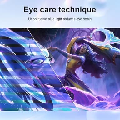 DJiEX 27 inch Curved Monitor 100Hz Computer MonitorFHD 1080p,HDR,99% sRGB,1800R,VESA Compatible,for Tablet,Desktop,Narrow Bezels on Three Sides, Blue Light Filter,Laptop and PC Work Gaming - Image 8