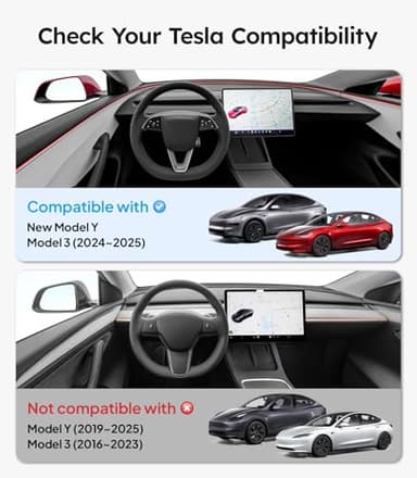 Wigoo Tesla New Model Y Juniper & Model 3 Center Console Organizer [Double Layer Space, Slide smoothly] Model 3 (2024~2025)/New Model Y Juniper Accessories, 4PCS Black - Image 6