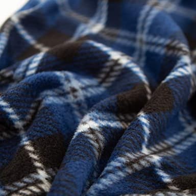 DG Hill (3 Pairs) Mens PJ Pajama Pants Bottoms Fleece Lounge Sleepwear Plaid PJs with Pockets Pants (Red, Blue & Green), Multicolor, Large: 33-35" waist - Image 5