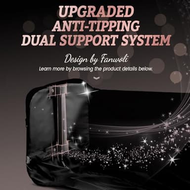 Fanwoli 23" Dance Bag with Garment Rack | Glittering Waterproof Fabric | Shine-Bright Collection | Ideal Competition Rolling Duffle Bag for Dancer Cheerleader Little Princess | Sparkle Rose - Image 4