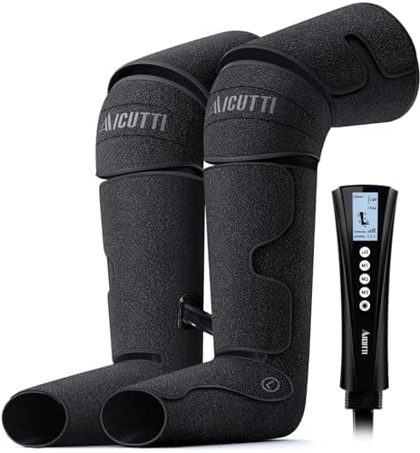 AICUTTI Air Compression Leg Massager with Heat - Circulation Booster for Foot, Calf, Knee & Thigh Pain Relief - Gifts for Women, Men, Dad, & Mom for Mother's Day, Father's Day, Birthdays & Christmas - Image 1