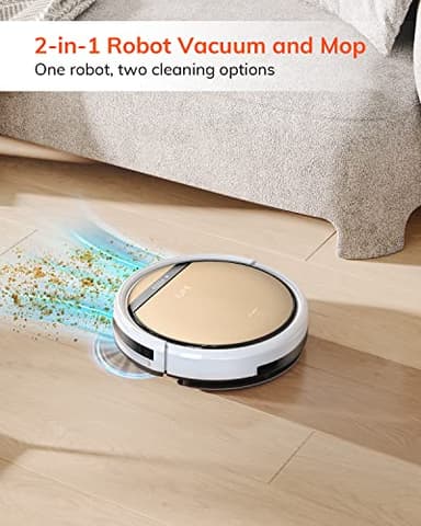 ILIFE V5s Plus Robot Vacuum and Mop Combo with Wi-Fi/App/Alexa, Automatic Self-Charging Robotic Vacuum Cleaner, Slim and Quiet, Cleans Hard Floors Carpets and Pet Hair (V5s Pro Upgrade Version) - Image 5