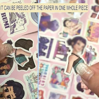 74PCS Movie Hunters Stickers, Anime Stickers Waterproof Vinyl Decals Laptop, Cell Phones, Water Cups Stickers - Image 7