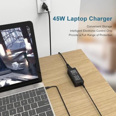 Universal 45W Type C USB C Chromebook Charger Laptop Compatible with HP 14 14A 11 11A G9 6 7 8 EE X360 14-ca051wm 14-ca052wm,Compatible with Lenovo Acer Samsung Google Asus Dell Power Cord Adapter - Image 7