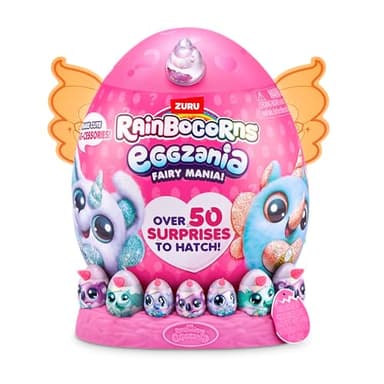 Eggzania Fairy Mania (Rhino) by ZURU, Plush Toy, Collectible Plush, Surprise Eggs, Wearable Accessories, Slime, Toys for Girls - Image 2