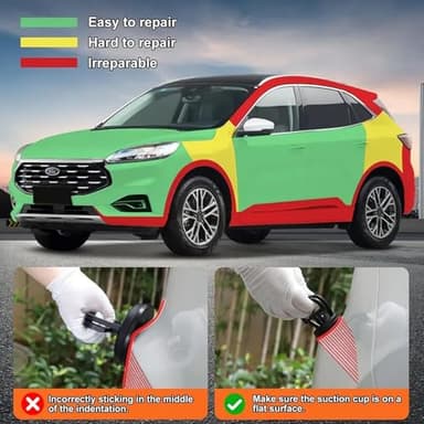 Auronp Dent Puller,Car Dent Puller,3 Pack Handle Lifter,Powerful Car Dent Remover,Suction Cup Dent Puller and Paintless Dent Repair Kit for Car Body Dent 5.4in - Image 6