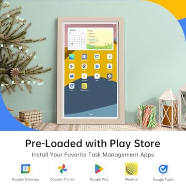 ApoloSign Digital Calendar: Electronic Calendar, Smart Touchscreen Interactive Display for Chore Chart, Family Schedules Planner, Supports All Apps via Google Play (Yellow, 21.5-inch) - Image 7