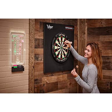Viper Illumiscore Plus+ See-Through Illuminated Back-Lit Dry Erase Dart Scoreboard, Large (19.50" L x 10.00" W), Black - Image 4